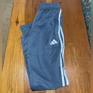 Adidas XS (Men’s) Charcoal Joggers with White Stripes - ECU